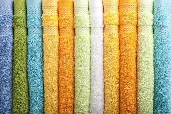 diferentes tipos de toalha de banho