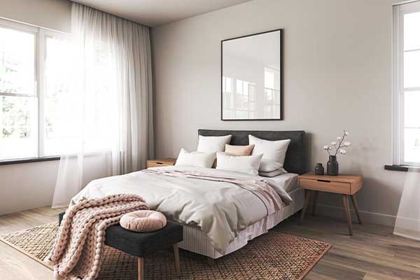 quarto com enxoval de casa