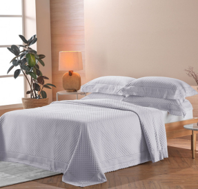 Kit Colcha e Porta Travesseiro Bordare Premium