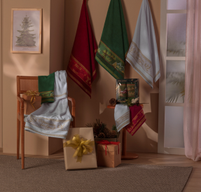 Toalha Natal Jacquard