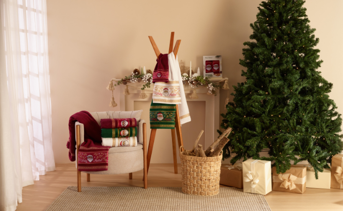 Toalha Natal Jacquard